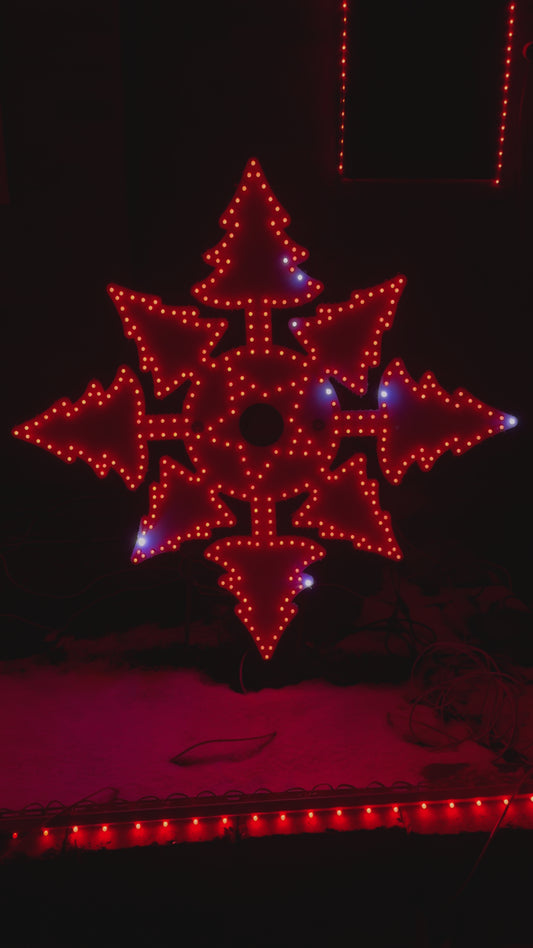 Snowflake Trees center star