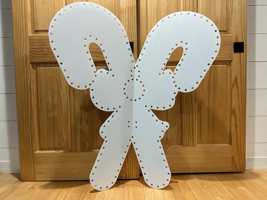 Double candy canes w/bow