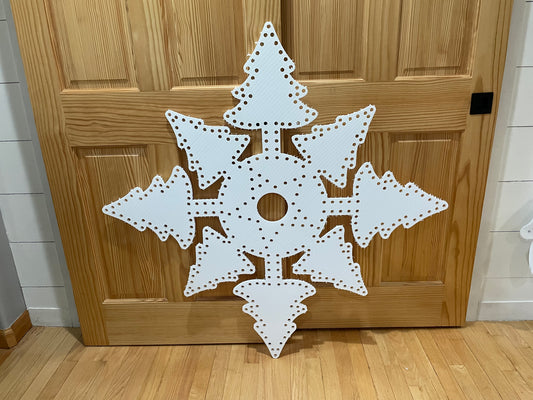 Snowflake Trees center star